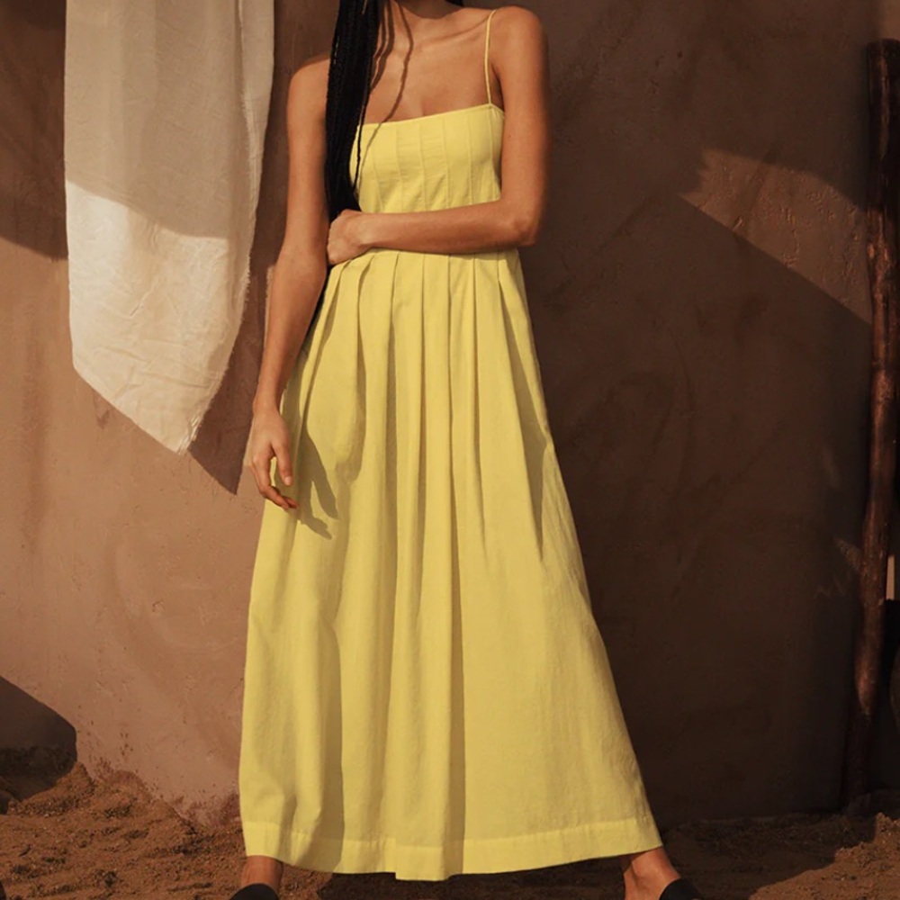 Three Graces Yellow Maxi Dress